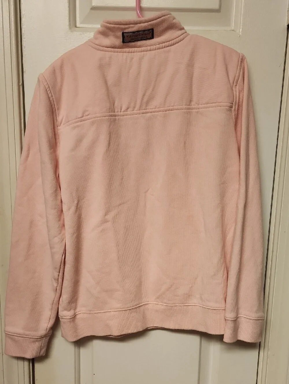 Vineyard Vines Light Pink Quarter-Zip Pullover